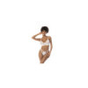 Ensemble 3 pièces Bexley soutien gorge à armatures porte jarretelles réglables et string assorti 